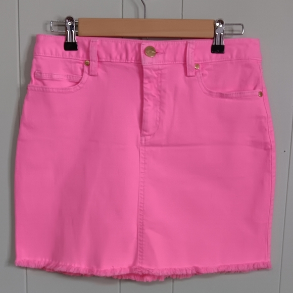 Lilly Pulitzer Dresses & Skirts - LILLY PULITZER PINK DENIM SKIRT WOMENS SZ 2